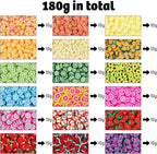 DIYASY 180g Fake Fruit Sprinkles, 6.35 oz Mini Faux Sprinkle Polymer Clay - Image 3