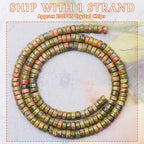 Natural Stone Heishi Beads for Necklace Making, 4 mm x 2 mm Small Flat Round - Image 2