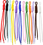 KJML DIY Paracord Keychain 12pcs Paracord Rope Keychain Braided Cord Rope Bag by KJMLDIY