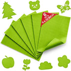 Spring Green Soft Felt Sheets for Crafts, 1.6mm Thick, Kids' Crafts, DIY by Grainear