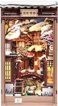 Fsolis Book Nook Kit for Adults – Japanese DIY 3D Wooden Puzzles | Japan Winter by FsolisDIYDollhouse