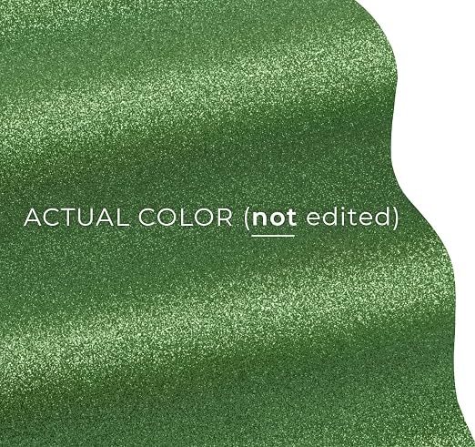 VViViD Glitter Green DECO65 Permanent Adhesive Craft Vinyl Roll - Image 2