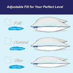Cooling Pillow King Size Set of 2, Shredded Memory Foam Adjustable Loft - Image 4
