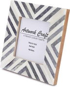 Picture Photo Frame Chevron Herringbone Art Inspired Vintage Table-Top/Wall - Image 3