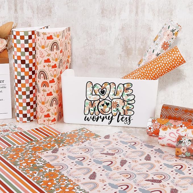 Boho Rainbow Permanent Adhesive Vinyl 12 Sheets 12'' x 10'' | Boomi Rainbow - Image 7