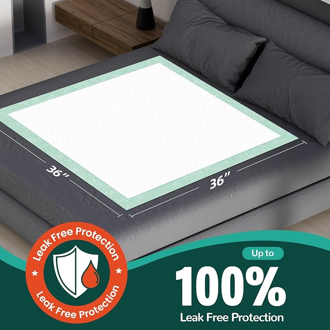 MILDPLUS Disposable Bed Pads 36'' X 36'' Heavy Duty Underpads Extra Large - Image 2
