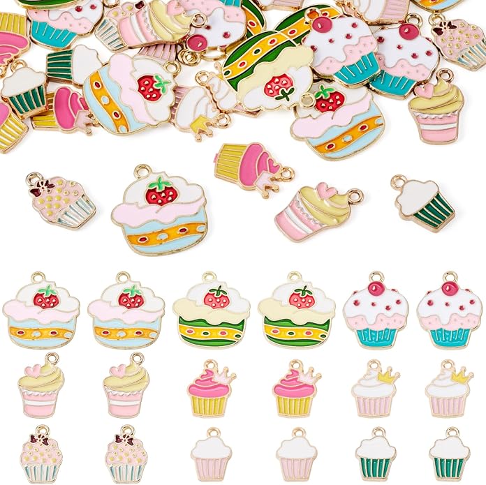Enamel Food Charms Cute Assorted Food Pendants Sweet Dessert Charms by BoutigemJewelry