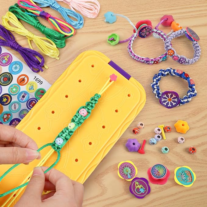 DDAI Arts and Crafts for Kids Age 8-12 Friendship Bracelet Making Kit for Girls - Image 8