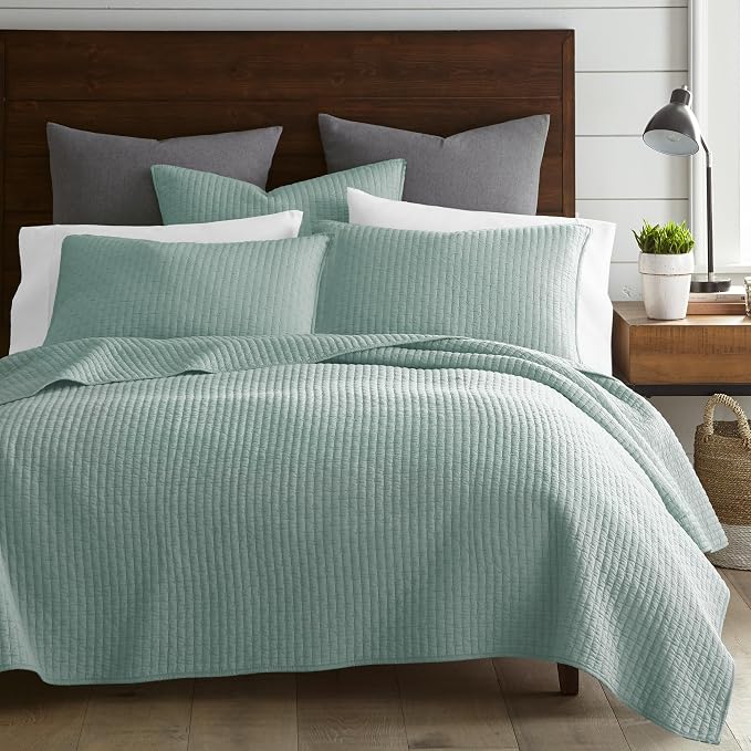 Levtex Home Cross Stitch Reversible Full/Queen Quilt Set - Image 7