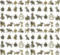 WOCRAFT 60pcs Antique Bronze Dogs Bracelet Charms by WOCRAFT