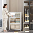 UAMFURI Stackable Storage Bins, 336QT Collapsible Drawers - Image 3
