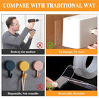 Double Sided Tape Heavy Duty for Wall Decor No Damage to Paint, Nano Two Sided - Image 6
