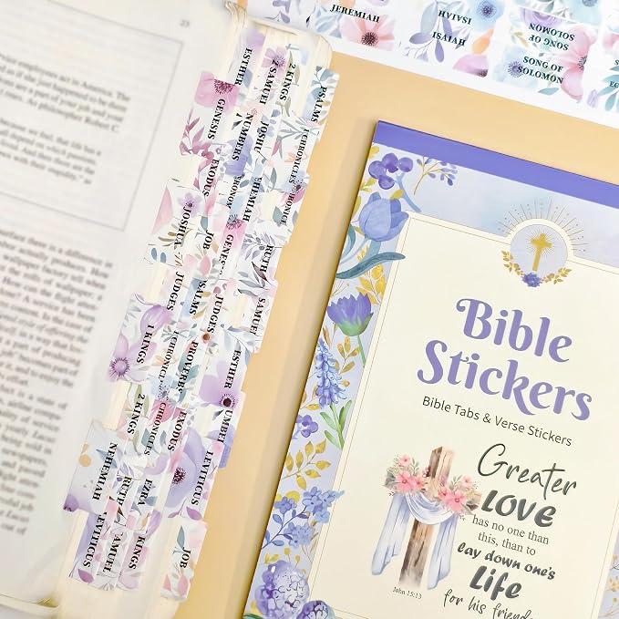 320 Pcs Bible Tabs with Christian Stickers by JUNKJWBZ%7CPeelStickInspir