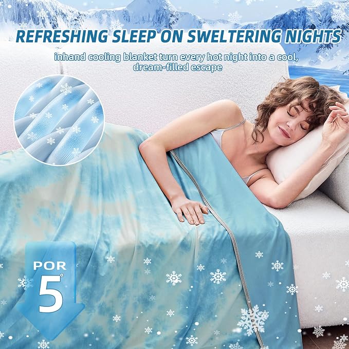 inhand Cooling Throw Blanket, Cooling Blankets - Image 3