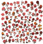 100Pcs Small Rose Stickers Vintage - Image 2