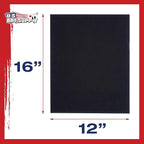 U.S. Art Supply 12 X 16 Inch Black Art Canvas Board Panels 6 Pack - Image 3