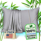 Pillow Cases - 100% Viscose Derived from Bamboo - Cooling Pillowcase - Queen by VeganSilk