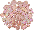 500g/1.1lb Ceramic Mosaic Tiles Mixed Shapes of Flowers, Mushrooms by Unknown