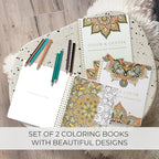 Beautiful Adult Coloring Book Set of 2 - Image 3
