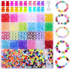 BBita 2480pcs Acrylic Bear Polymer Clay Beads Charms by BBita