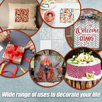 16PCS Geometric Stencils for Painting, Reusable Abstract Layering Stencils for - Image 6