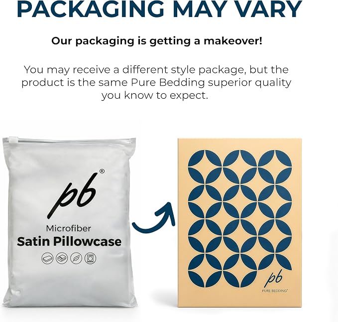Pure Bedding Satin Pillowcase 2 Pack - Image 5