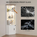 HNEBC 69" Tall Curio Display Cabinet - Image 7