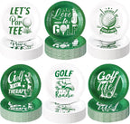 Funnymoom 60 Pcs Golf Party Paper Plates 7inch Golf Disposable Dessert Plates by Funnymoom