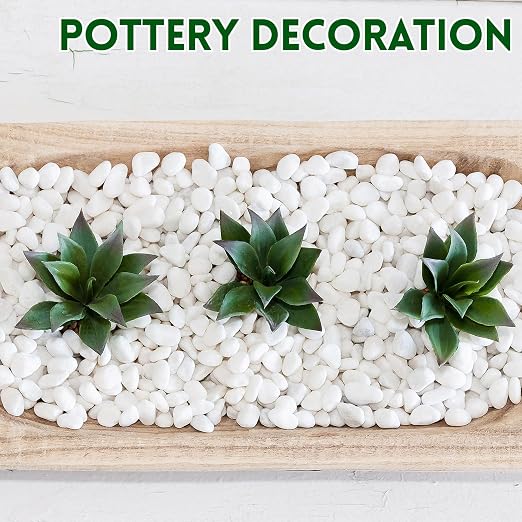 5 lb Jade Pebbles for Indoor Plants, 3/8 Inch Polished Decorative Pebbles for - Image 4