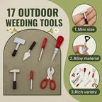 17PCS 1:12 Miniature Doll House Tools Metal Home Repair Multi-Tool Model Set Fun - Image 2