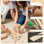 MECCANIXITY 10Pcs Wood Strips Slats, 1/8" x 1‑1/4" x 8" Thin Wood Sticks Flat - Image 4