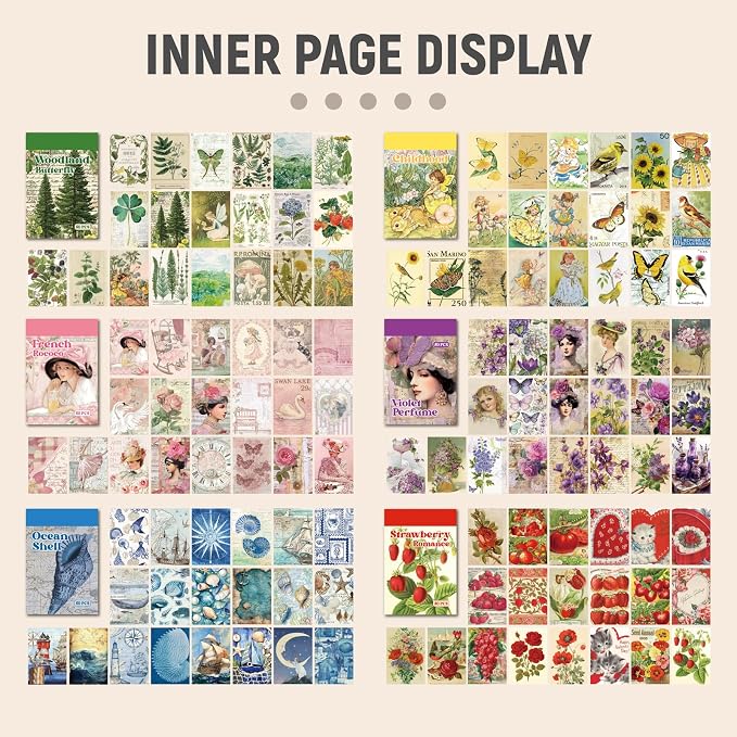 Vintage Washi Sticker Book, Scrapbooking, Travel Albums, Junk Journals and DIY - Image 4