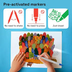 ARTISTRO Acrylic Glass Markers for Wine Glasses and Drinkware, Vibrant Dual Tip - Image 6