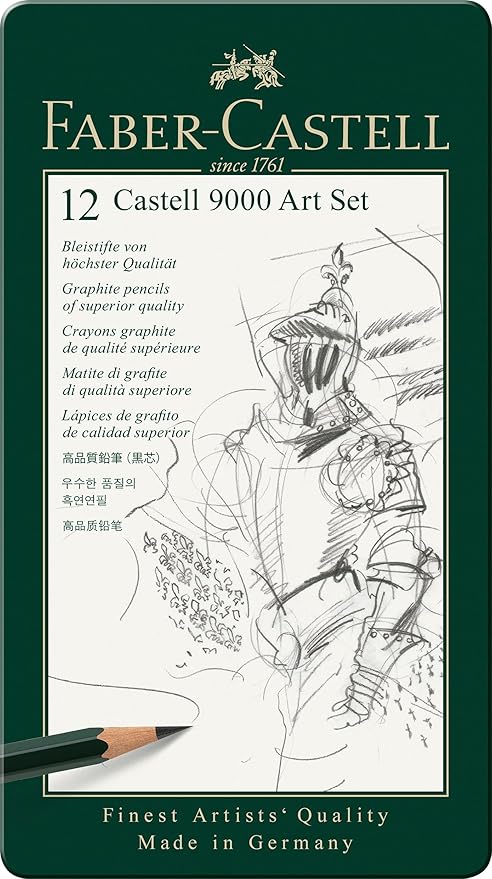 Faber-Castell 9000 Graphite Sketch Pencil Sets Art 8B by Faber-Castell