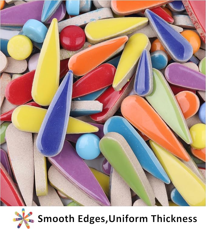 Artspac Multicolor Teardrop Ceramic Mosaic Tiles - Image 7