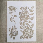 TIAMECH A4 Reusable Rose Flowers Stencil - Image 2