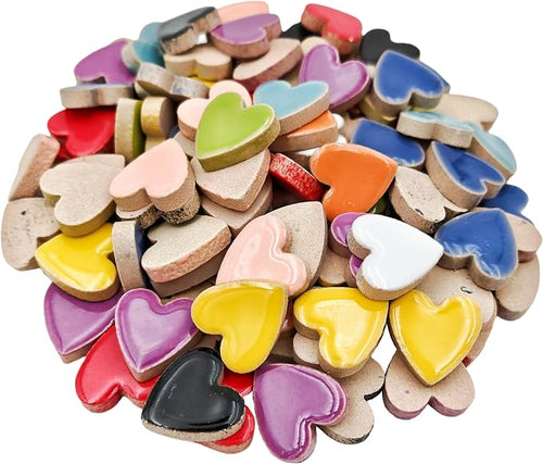 1.1lb Ceramic Mosaic Tiles, Mixed Colour Ceramic Mosaic Pieces - Image 2