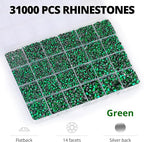 33000Pcs Emerald Green Rhinestones - Image 3