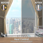 LEMON CLOUD One Way Window Privacy Film See Out Not in Reflective Mirror UV - Image 5