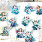 60-Piece Vintage Holographic Cherub Angel Fairy Scrapbook Stickers – Waterproof - Image 4