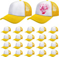 Vabean 24 Pack Sublimation Blank Cap Trucker Mesh Cap Unisex Plain Blank by Vabean