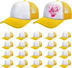 Vabean 24 Pack Sublimation Blank Cap Trucker Mesh Cap Unisex Plain Blank by Vabean