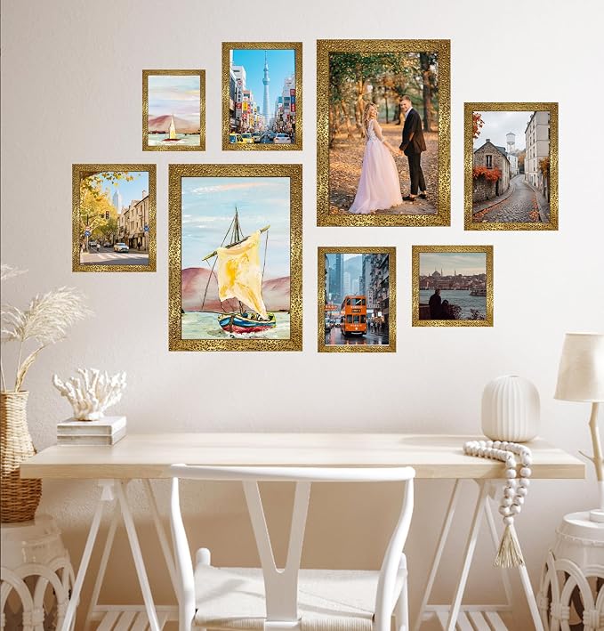 KTKDE 20x24 Picture Frame Set of 2, Ornate Vintage Poster Frames - Image 3