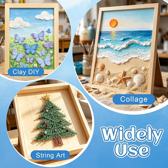 ESRICH 12x16 Inch Wood Panels for Painting, 2 Pack Craft Wood Canvas Boards - Image 5