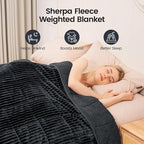 Sherpa Fleece Adult Weighted Blanket 20lbs - Image 2