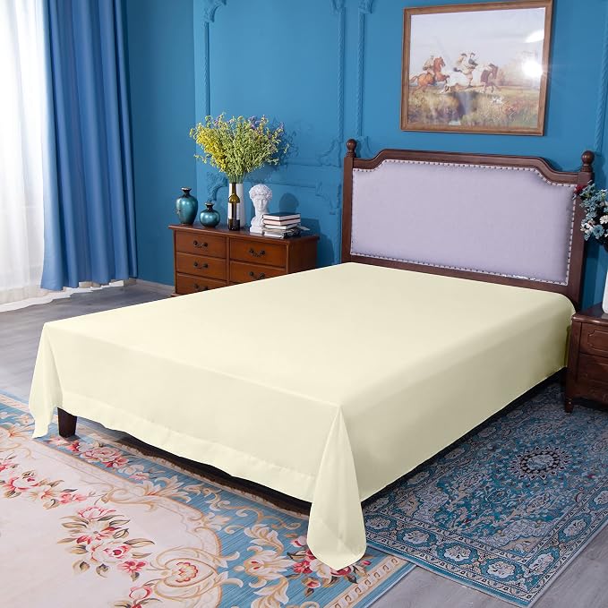 NTBAY California King Flat Sheet Only - Image 5
