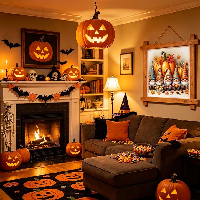 KYOQFVN Halloween Stamped Cross Stitch Kits - Image 6