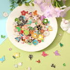 MARFOREVER 120 PCS Flower Butterfly Charms - Image 3