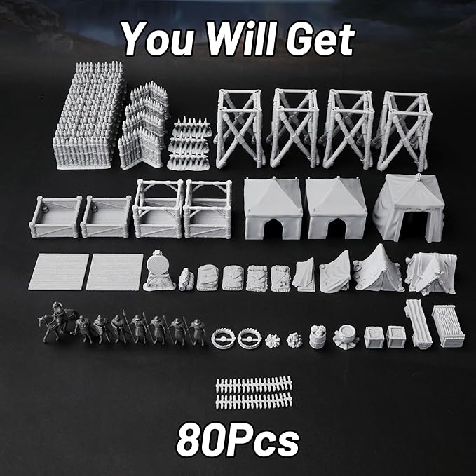 AUSPDICE AF676 Medieval Military Camp RPG Terrain Set - Image 5