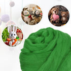 uxcell Needle Felting Wool, 8.5 Oz Nature Fibre Wool Yarn Roving - Image 4